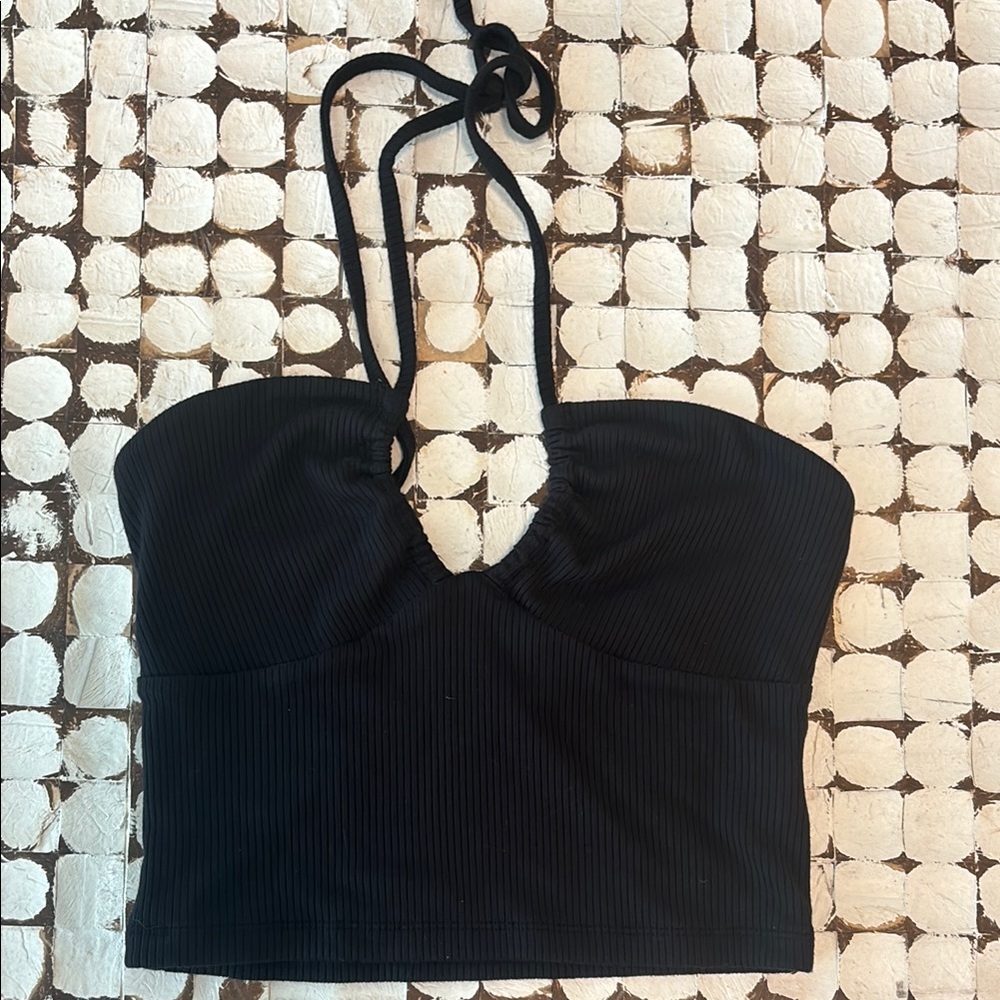 Chic Black Halter Top